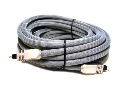 Premium Toslink Fiber Optical Digital Audio Cable 100ft